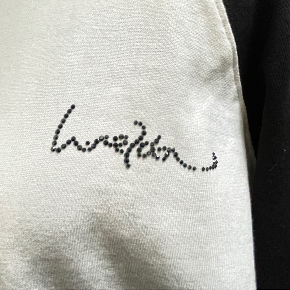 We11done Black & White Raglan Long Sleeve Tee (over sized Size S) - Picture 5 of 10